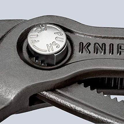 Knipex 87 02 300 Cobra Grey Atramentized High-Tech Water Pump Plier, 300 mm Long