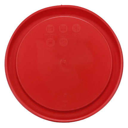 Pyrex 7201-PC Round 4 Cup Storage Lid for Glass Bowls (6, Poppy Red)