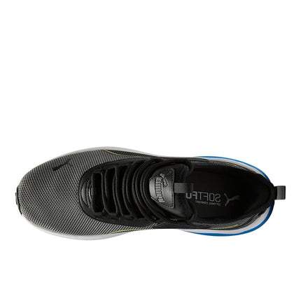 Puma Men's Amplifier Sneaker, Wide-Cool Dark Gray-Electric Lime-Puma Black-Puma Team Royal, 11 Wide