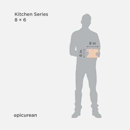Epicurean Kitchen Series Cutting Board, Natural, 001-080601, 8-Inch × 6-Inch