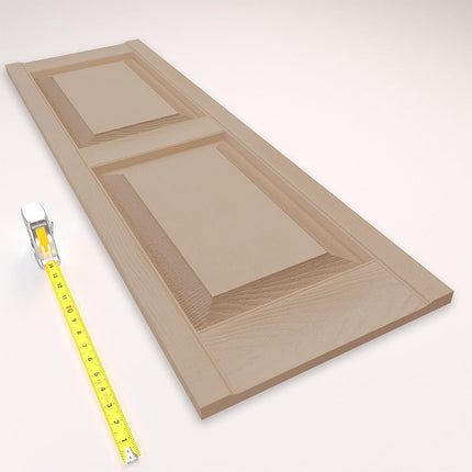 12"W x 39"H Lifetime Vinyl, Standard Two Equal Panels, Raised Panel Shutters, w/Installation Shutter-Lok's & Matching Screws (Per Pair), Wicker