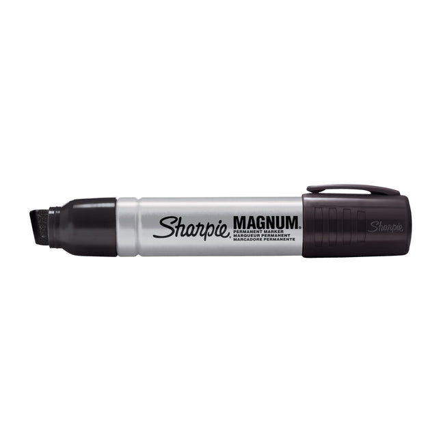 Rotulador permanente Magnum, negro, paquete de 12