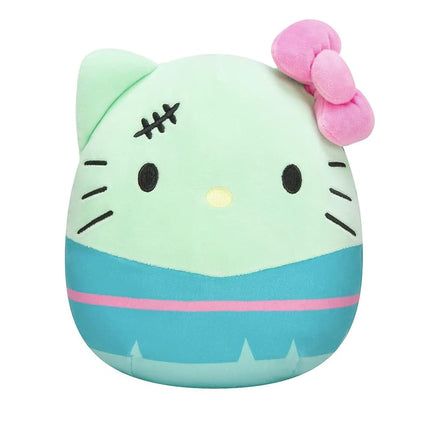 Squishmallow oficial de Kellytoy, animales de peluche suaves y blanditos para Halloween (Sanrio® Hello Kitty® Franken Kitty, 20 cm)