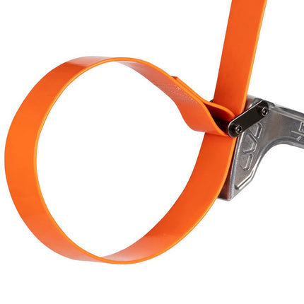 KLEIN TOOLS S18HB Strap Wrench, Adjustable Grip-It Strap Wrench Adjusts 3 to 10-Inch, 18-Inch Handle