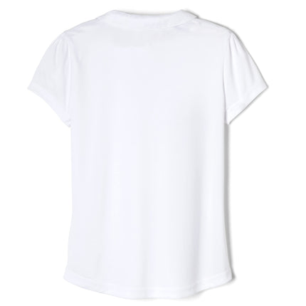 French Toast Girls' Short Sleeve Moisture Wicking Sport Polo, White, XX-Large