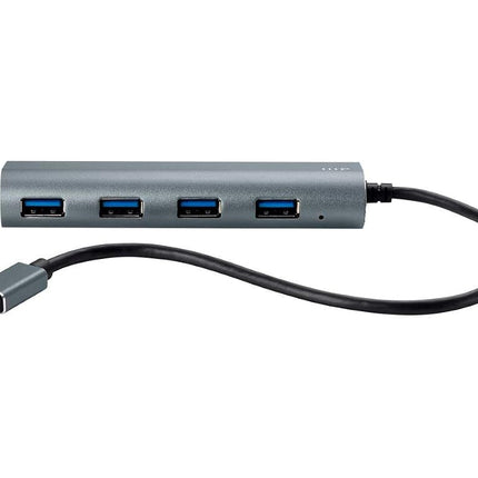 Monoprice 114908 4 Port USB-C Hub - Aluminum, SuperSpeed Transfer Rates, Compatible with Apple MacBook, Google Chromebook & More