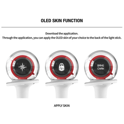 Kofisa Stray Kids Official Lightstick Ver 2, Stray Kids Kpop Merch, White