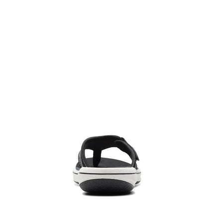 Clarks Women's Breeze Sea Flip Flop, New Black Synthetic, 8.5 UK