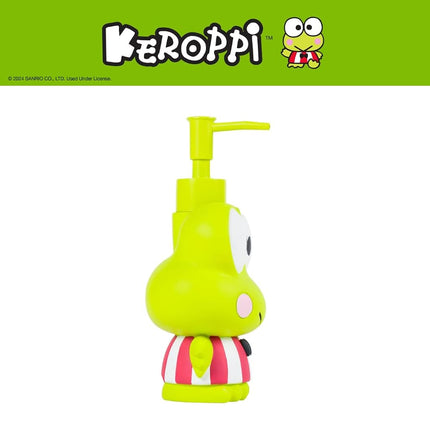 Franco Collectibles Sanrio Keroppi Soap Dispenser/Lotion/Hand Sanitizer, Resin, 370 ml, Officially Licensed Product