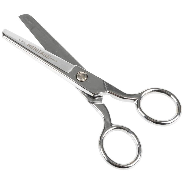 Klein Tools H445 Scissors, Made in USA, Safety Scissors for Thread, Yarn, Weaving and Knitting Mills for Right-Hand or Left-Hand Use, 5-Inch