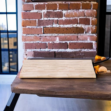 DuraSteel 30x60 Butcher Block Countertop - Maple Solid Wood Workbench for Kitchen, Restaurant, Cabinet, Desk Top, Wood Board, Large Counter Cutting Island Long, Bakery Worktable Dough - Table Top Only