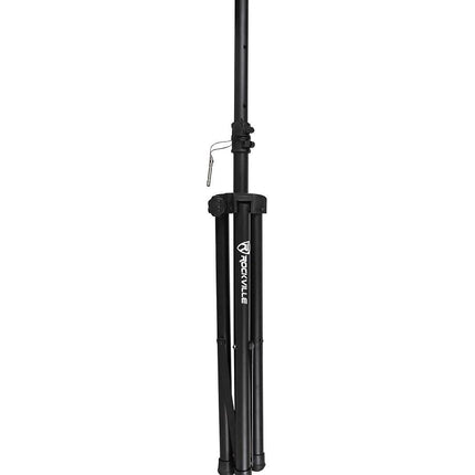 Rockville Pair of Tripod DJ PA Speaker Stands + Carrying Case Black RVSS2
