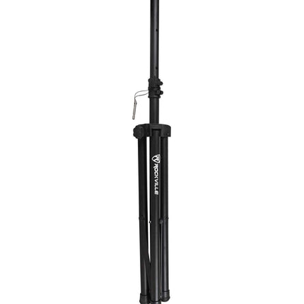 Rockville Par de soportes de altavoz de DJ PA tipo trípode + funda de transporte negros RVSS2