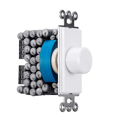 Monoprice 120-Watt Rotary Resistance Speaker Volume Control, 12-Position Switch, 36dB Attenuation, Solderless Speaker Terminals
