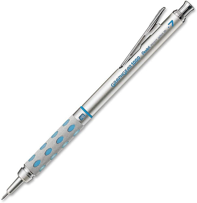 Pentel GraphGear 1000 Mechanical Pencil - Automatic Drafting Pencil - 0.7mm Lead Size - Includes 50 Lead Refills & 4 Eraser Refills