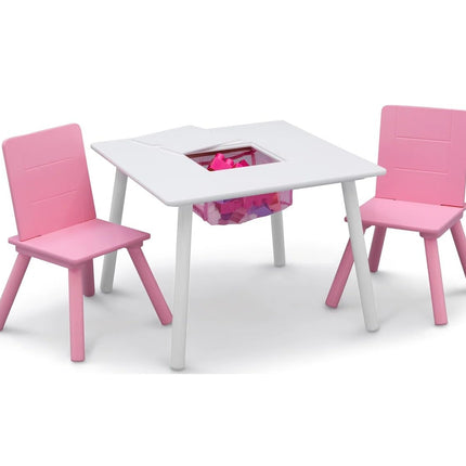Delta Children Kids Table and Chair Set with Stora