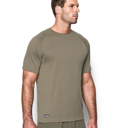 Under Armour Men's Tech Breathable Polo Shirt Comfortable Short Sleeve Loose Fit Sports Shirt, Federal Tan, XS