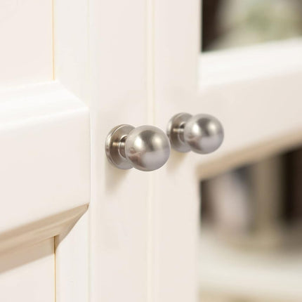 KHTUME Ware 10 Pack Cabinet Hardware Knobs (Satin Nickel)
