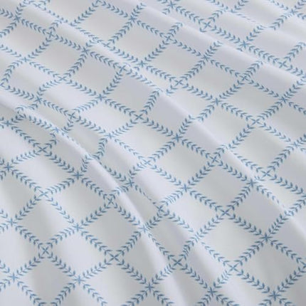Martha Stewart - King Cotton Percale Sheet Set with Matching Pillowcases