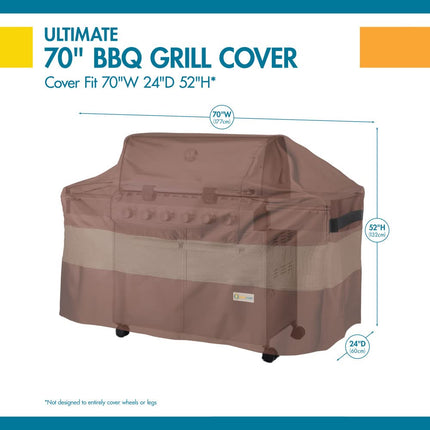 Duck Covers Ultimate BBQ Grill Cover 72in W