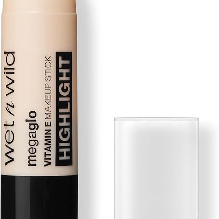 Wet n Wild, Mega Glo Vitamin E Makeup Stick, Multipurpose Highlighter Stick for Eyes, Cheeks and Lips, with Buildable and Blendable Formula, Travel-Ready and Retractable, Moonlike