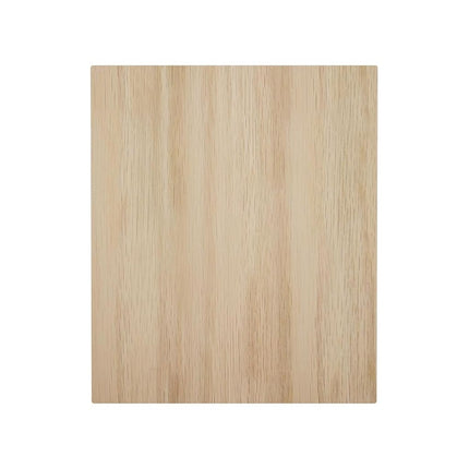 5 1/2"W x 6 1/2"H x 1"P Americraft Solid Hardwood Stain Grade Smooth Plinth Block with Squared Edge, White Oak