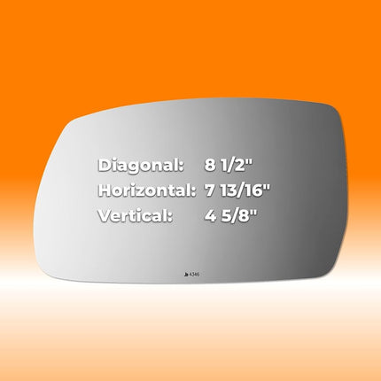Verre de rétroviseur de remplacement côté conducteur pour HYUNDAI TUCSON 2010-2015