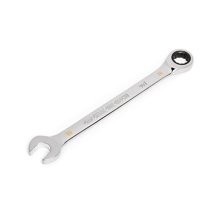 GEARWRENCH 18mm 4 Degree Swing Arch 12 Point Ratcheting Combination Wrench - 86918
