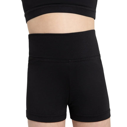 Capezio High Waisted Short - Girls, Black, Large