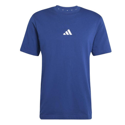 adidas Men's Short Sleeve T-Shirt, Dark Blue/White, S