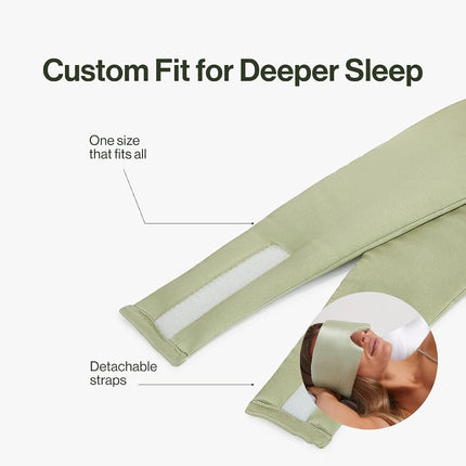 Dore & Rose Deep Sleep Mask for Women and Men - 23 Momme Mulberry Silk Eye Mask for Sleeping and Travel, 100% Blackout, Adjustable Strap, Cooling Soft Black Silk Eyemask Award-Winning Luxury