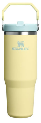 Vaso Stanley IceFlow 2.0 con Asa y Pajita Abatible 30 oz | Tapa de Rosca y Pajita Abatible | Botella de Agua Antifugas | Acero Inoxidable Aislado | Sin BPA | Pomelo