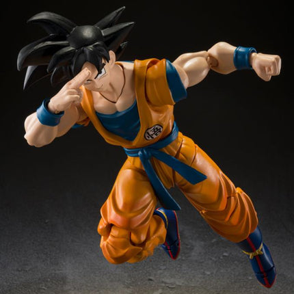 Tamashii Nations S.H.FIGUARTS Dragon Ball Movie Son Goku Super Hero Figure,Orange/Blue