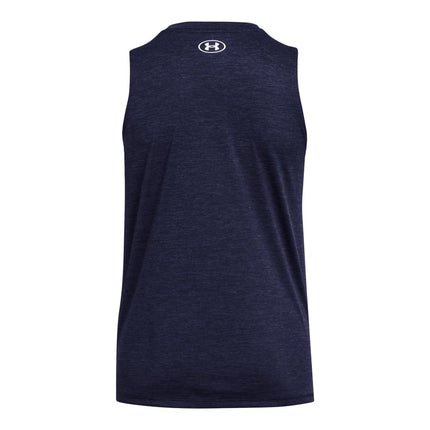 Under Armour Camiseta de tirantes Tech Twist para mujer, (410) Midnight Navy / / White, X-Large