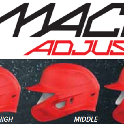 Rawlings | MACH Adjust Extension Piece | Adjustable Face Guard | Matte Burnt Orange | Left-Handed Batter