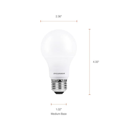 Sylvania Home Lighting 74427 Ultra 75W Equivalent, A19 LED Light Bulb, Bright White 3500K (4 Pack)