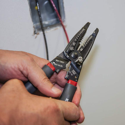 Klein Tools 1019 Klein Kurve Wire Stripper/Crimper/Cutter for B and IDC Connectors, Made in USA, Terminals, More