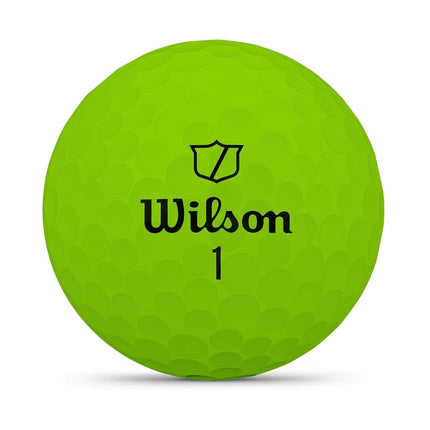 Wilson Duo Soft Golf Balls – Green, 12-Pack, World's Softest Feel, High-Energy Core, Straighter Flight