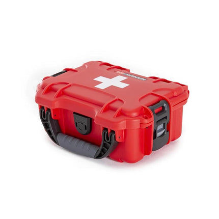 NANUK 903 - Small Waterproof First Aid Kit 78pcs – Pre-Stocked First Aid Emergency Kit with Bandages, Tick Removal Tool, and More – Dustproof, Impact-Resistant, Floats (7.4" x 4.9" x 3.1") – Red