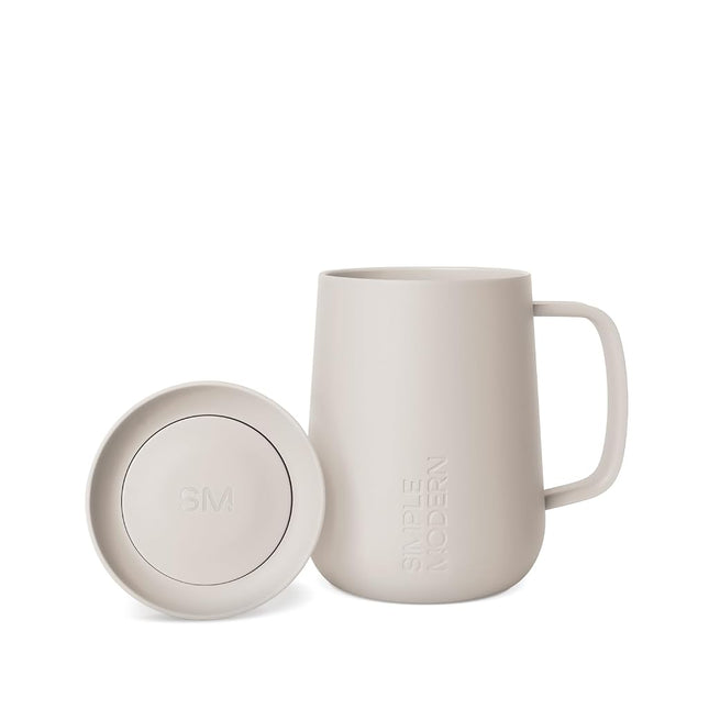 Simple Modern Travel Coffee Mug with Lid and Handl