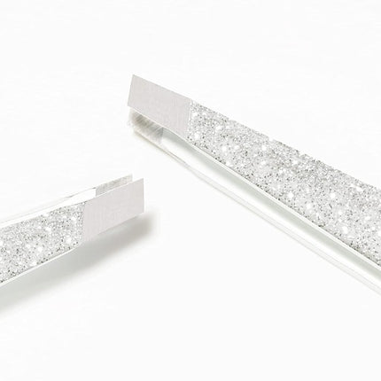 Tweezerman Exclusive Moon Dust Slant Tweezer - Hair Removal Tweezers, Stainless Steel