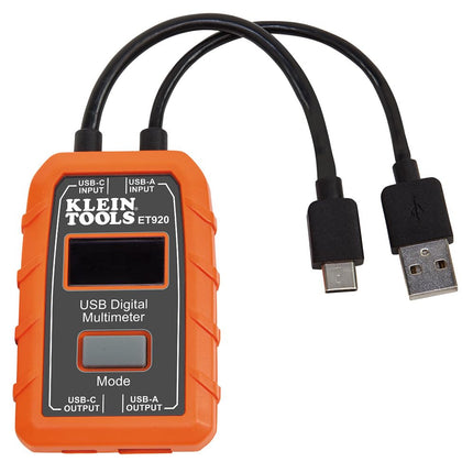 Klein Tools ET920 USB Power Meter, USB-A and USB-C