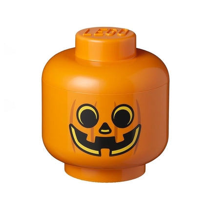 LEGO STORAGE HEAD (LARGE) - PUMPKIN - Polypropylen