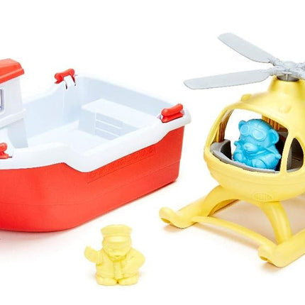 Green Toys Rescue Boat & Helicopter FFP