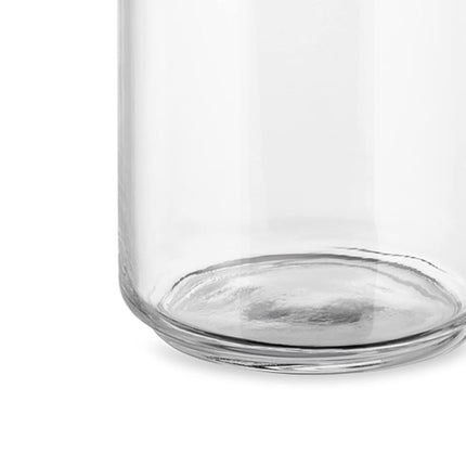 Alessi Gianni Glass Kitchen Box with Lid, Black, 20.5 cm Height