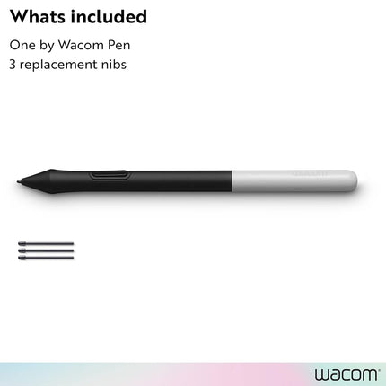 Wacom One Pen CP91300B2Z for Wacom One Creative Pen Display, 5.6", Black/Silver