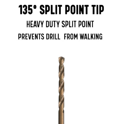 Drill America - GLBCOX125/32 Broca de Extensión para Aviones de Cobalto de 5/32" x 12", Serie GLBCO