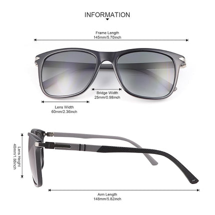 MIRYEA Polarized Bifocal Reading Sunglasses for Men Women Blue Light Blocking Glasses Black Lens UV Protection Outdoor Sun Readers Lightweight Driving Eyeglasses Tinted Shades Anti Glare Eyewear 3.5