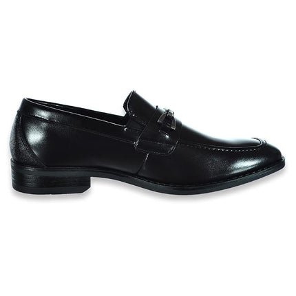 STACY ADAMS Boy's Kaylor Slip on Loafer, Black, 2.5 Big Kid