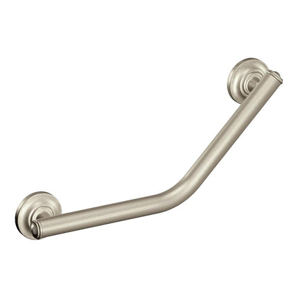 Barre d'appui coudée Moen R8716D1GBN Home Care de 40,6 cm, nickel brossé